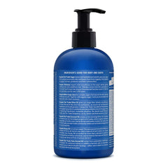 Dr. Bronner's Organic Sugar Soap Peppermint ingredients dispersion show nourishing oils for a creamy cleanse.