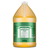 Dr. Bronner's Pure-Castile Almond bottle shows versatile cleansing for face and body.