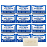 Dr. Bronner's peppermint bar lather close-up for refreshing cleansing