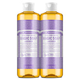 Dr. Bronner's Pure-Castile Lavender bottle ready for versatile cleansing rituals.