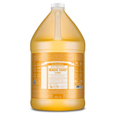 Dr. Bronner's Pure-Castile soap lather close-up for rich cleansing