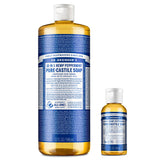 Dr. Bronner's Peppermint 32oz bottle—large, versatile cleaner for home use