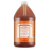 Dr. Bronner's Tea Tree Sugar Soap bottle shows organic oils for gentle cleansing