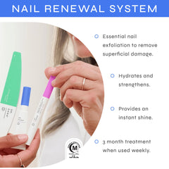 Dr. Dana Nail Repair Kit exfoliation in action promotes smoother, stronger nails