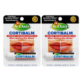 Dr. Dan's Cortibalm 2-pack box and tubes for convenient lip care.