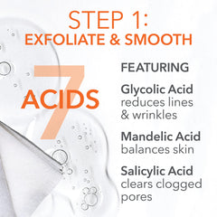 Dr Dennis Gross Alpha Beta Daily Peel exfoliating pads closeup reveals micro-exfoliation for even tone