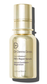 Dr Dennis Gross DermInfusions serum bottle shows immediate plumping potential
