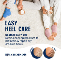 Dr. Frederick's Original gel-lined interior seals moisture for soft feet.