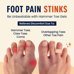 Dr. Frederick's Original hammer toe gels beige, ready for daily shoe wear and support