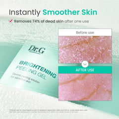 Dr.G Brightening Peeling Gel ingredients show vitamin C and hyaluronic acid benefits