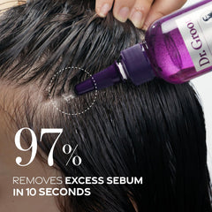 Dr. Groot Scalp exfoliating action during application removes buildup gently.