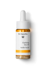 Dr. Hauschka Clarifying Day Oil bottle balances oily skin.