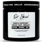 Dr Skin BEAUTY men's wild yam cream bottle promotes energy and hormonal balance.