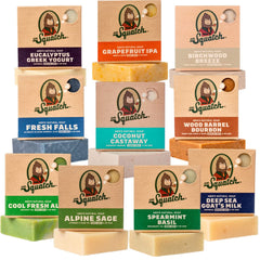 Dr. Squatch Coconut Castaway bar soap close-up for daily cleansing and tropical scent