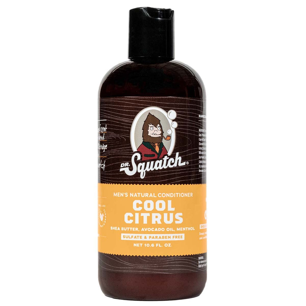 Dr. Squatch Cool Citrus Conditioner bottle with refreshing scent and daily conditioning.