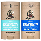 Dr. Squatch Coconut Castaway two-pack on display for natural odor protection