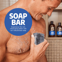 Dr Squatch Fresh Falls soap bar with nourishing oils for invigorating wash