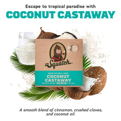 Dr. Squatch Fresh Falls soap bar captures brisk masculine scent for post-work shower.