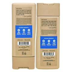 Dr. Squatch hair bundle packaging shows natural ingredients for men.