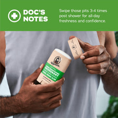 Dr. Squatch Odor-Squatching formula packaging shown for natural protection.