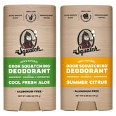 Dr. Squatch Odor-Squatching Summer Citrus bottle for all-day freshness.