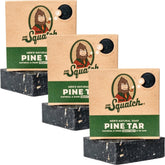 Dr. Squatch Pine Tar bar soap 3-pack on display for rugged daily cleansing.