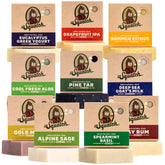 Dr. Squatch Pine Tar bar close-up for rugged, refreshing daily shower.