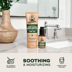 Dr. Squatch Pine Tar scent close-up for a masculine grooming fragrance.