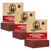 Dr. Squatch Sandalwood Summit bar soap with rich lather for a refreshing shower.