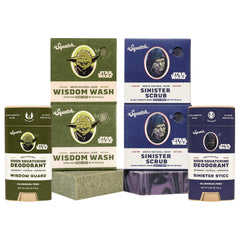 Dr. Squatch Star Wars Wisdom Wash bar for a refreshing, natural cleanse.