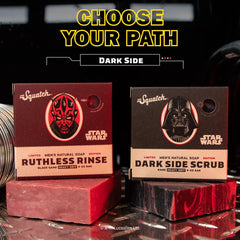 Dr. Squatch Star Wars Hope Bar emphasizes uplifting rejuvenation during shower routines.