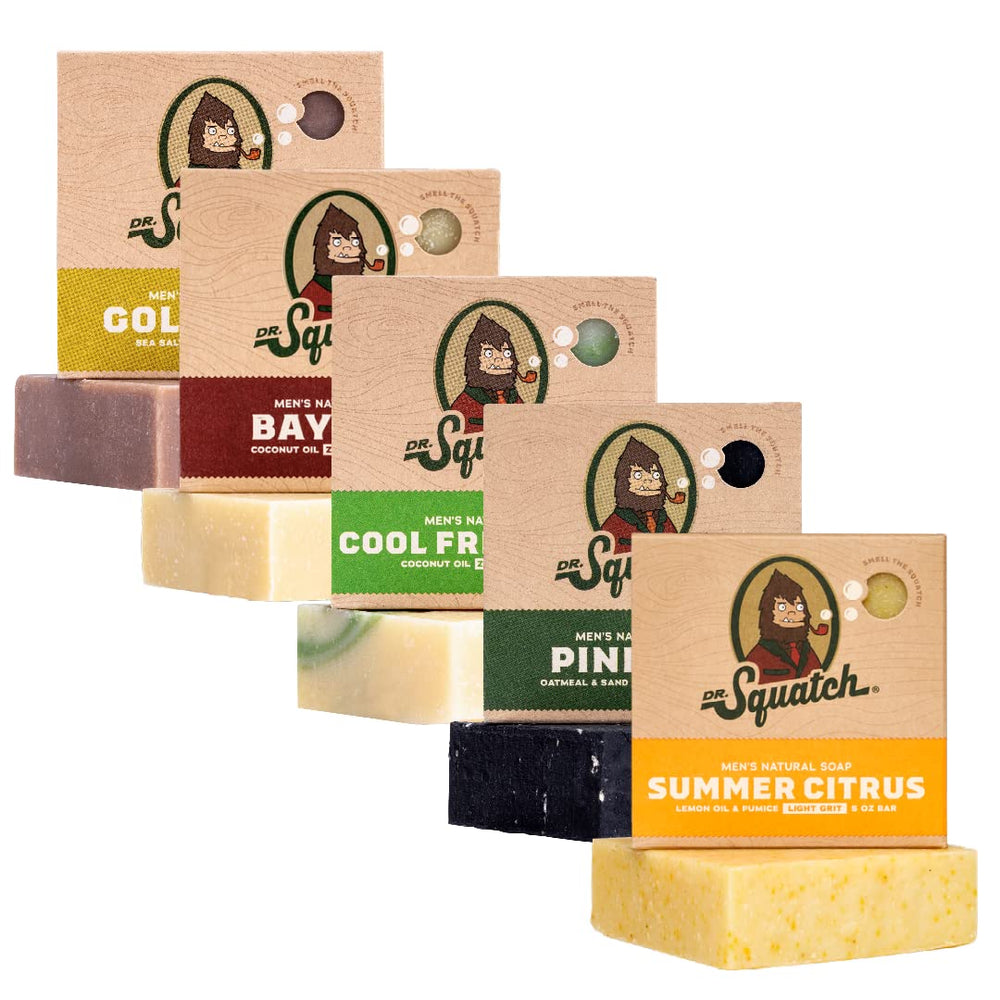 Dr. Squatch Summer Citrus bar soap for a refreshing morning cleanse