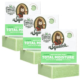 Dr. Squatch Total Moisture Bar Green Tea Butter pack highlights hydration for daily use.