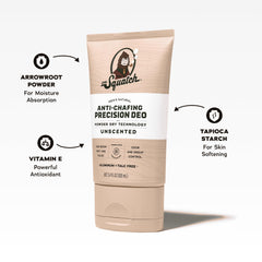 Dr Squatch application close up showing lotion like texture