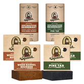 Dr. Squatch Wood Barrel Bourbon soap bar for rugged morning cleanse