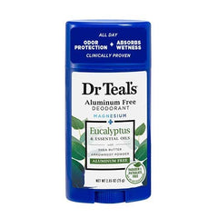 Dr Teal's aluminum free formula supports skin comfort