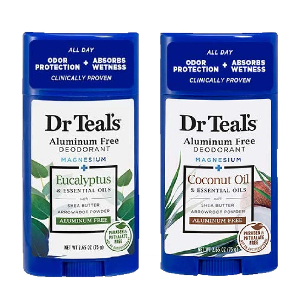 Dr Teal's eucalyptus deodorant 2.65oz for all day freshness