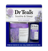 Dr Teal's Epsom salt bag ready for a calming soak.