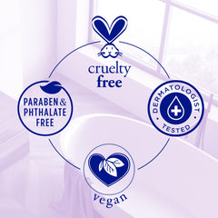 Dr Teal's Lavender bath scene with tub, tranquil evening ritual in progress