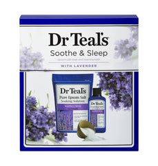Dr Teal's lavender foaming bath oil bottle promotes spa-like relaxation.