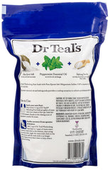 Dr Teal's Peppermint Foot Soak gift set showing two 2-lb bags for at-home relief