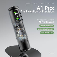 Dragonhawk A1 Pro battery module highlighting long-lasting power for extended practice sessions.