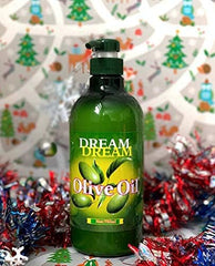 Dream Dream Olive Oil Lotion cream swirl shows rich, quick-absorption moisture for hands and body