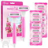 DreamGenius razor with two non-slip handles for a secure grip during shaving