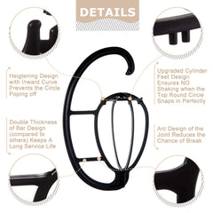 Dreamlover hanging wig stand is stackable to save space