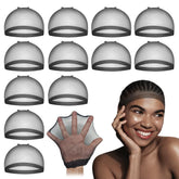 Dreamlover HD wig cap packaging shows a 12-piece set for wigs and cosplay use.