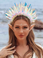 DRESBE Light Up Headband crown design adds romantic flair for events.