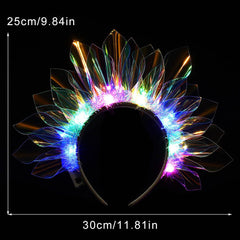 DRESBE Light Up Headband flashing modes offer dynamic lighting for celebrations.