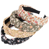 DRESHOW headband flower knot design for a chic morning routine.