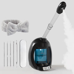 Dress Vous facial steamer nano ionic front view showcases compact home spa for convenient skincare